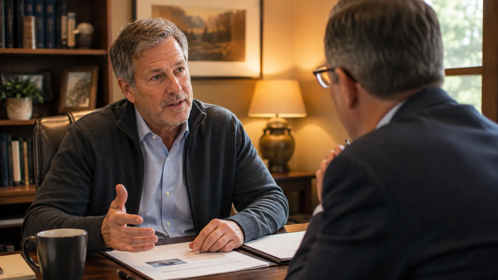 Client weighing choice between independent advisor and large financial institution