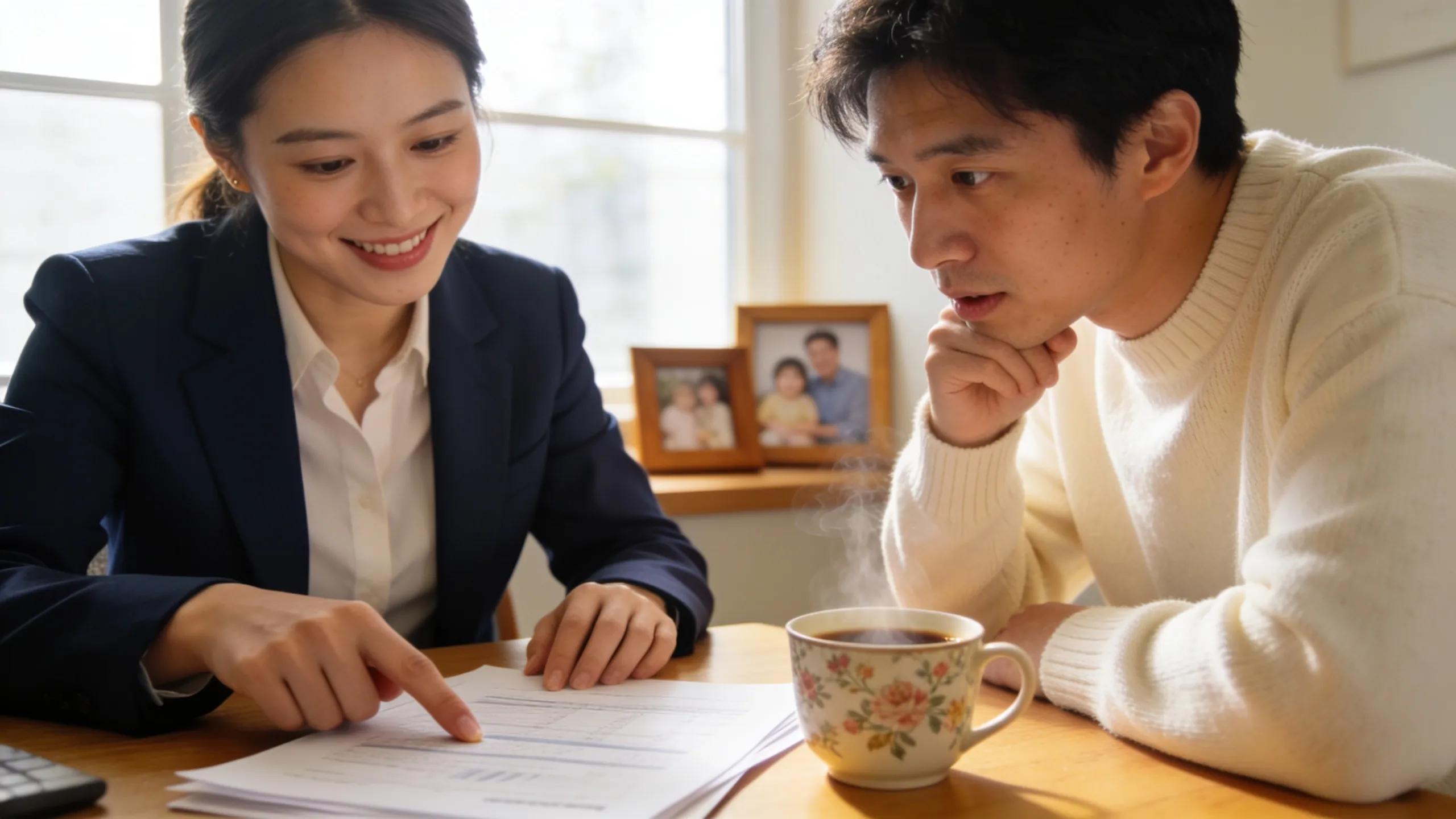 Financial advisor explaining fiduciary responsibilities to a client in a welcoming setting