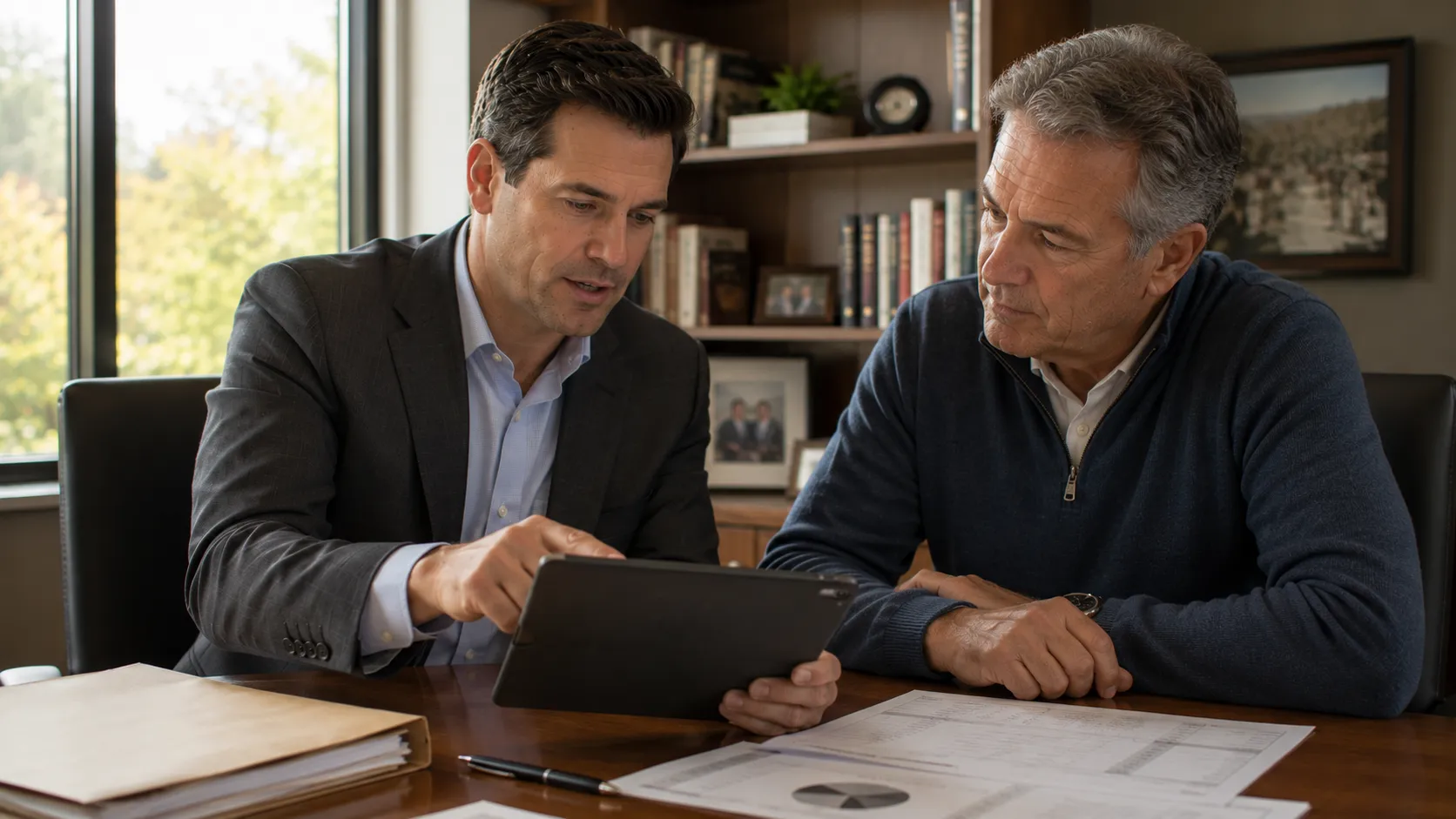 Advisor coordinating year-round tax-loss harvesting with a client's portfolio