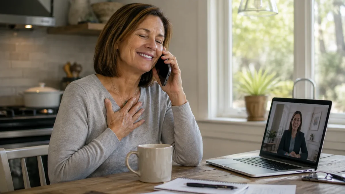 Financial advisor discussing a plan without requiring account transfer