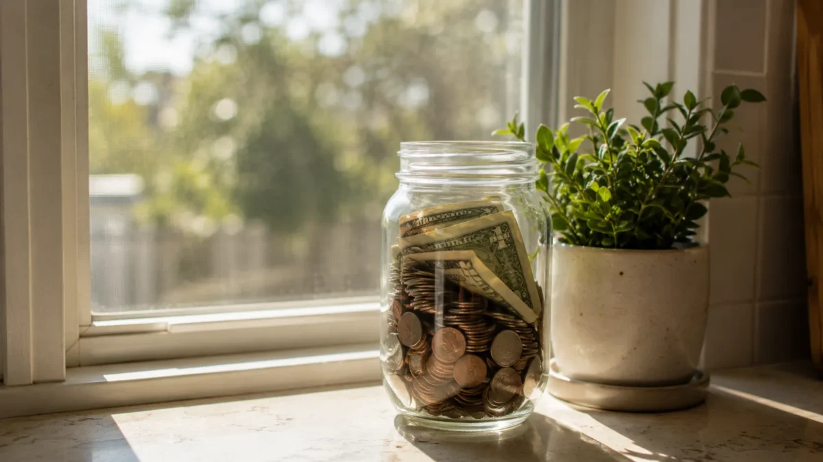 Couple reviewing retirement savings plan and financial documents