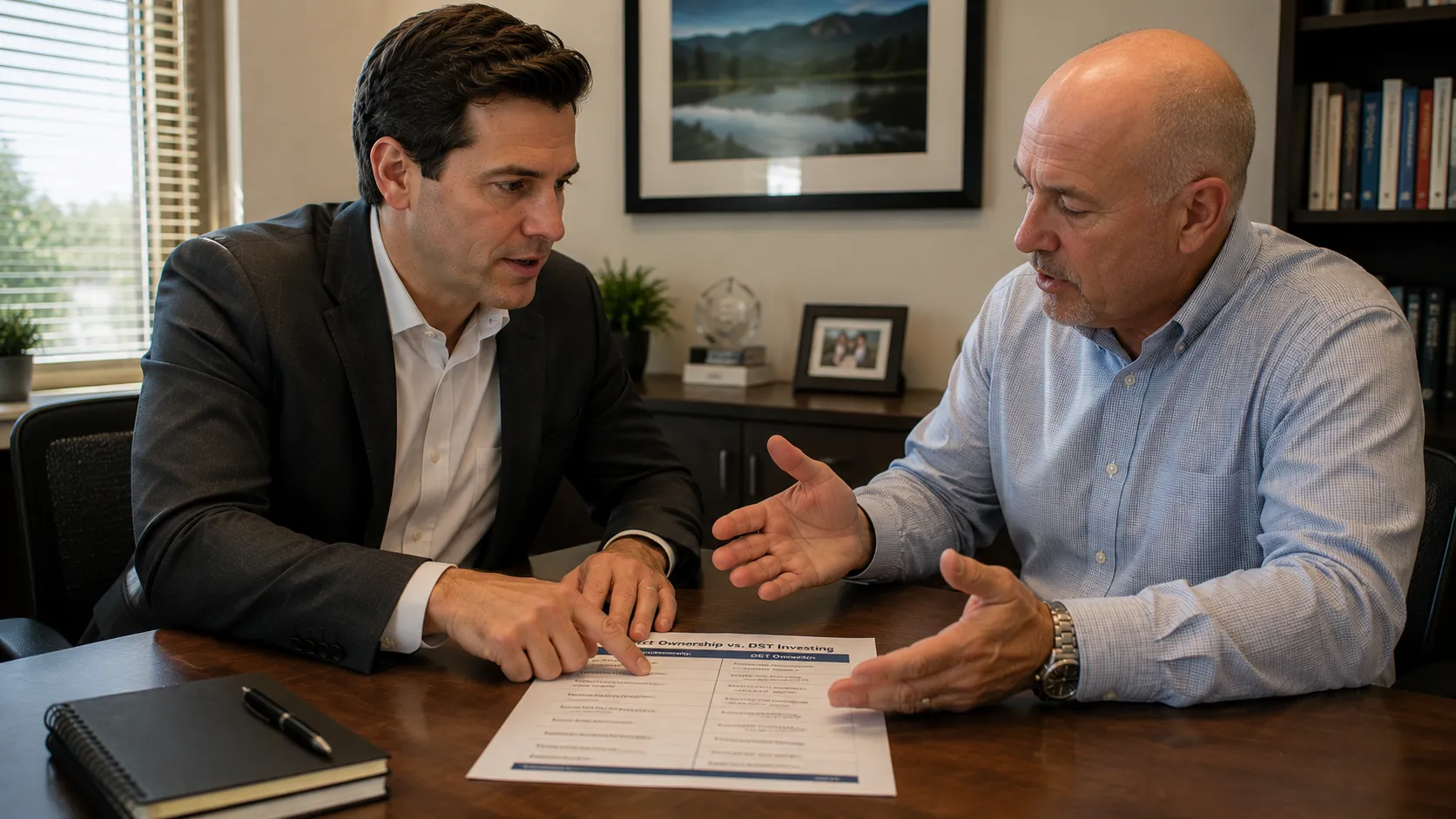 investor weighing direct property ownership against DST investment